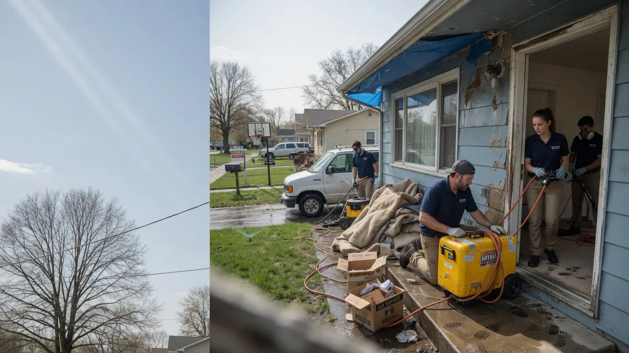 Basement Flood Cleanup in Sciota, IL near me